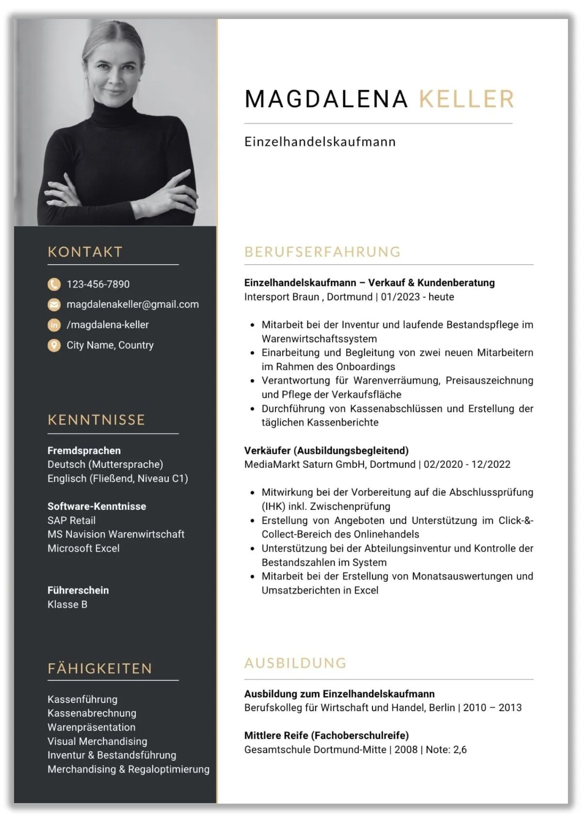 Kreative Canva Lebenslauf Vorlage für moderne Bewerbungen